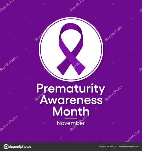 Premature Birth Awareness Ribbon Vector Art Stock Images Depositphotos