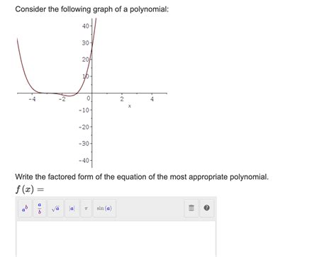 Solved Consider The Following Graph Of A Polynomial Wri