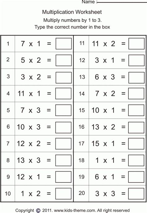 Division And Multiplication Worksheets Year 2