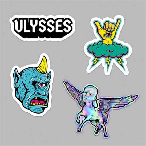 Ulysses Sticker Set Ollie Brown