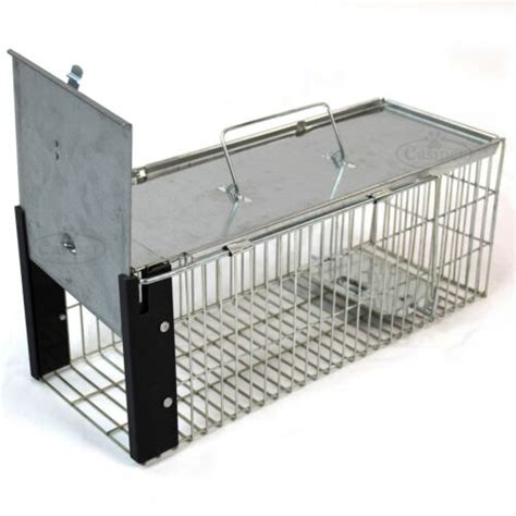 Rat Trap Squirrel Heavy Duty Metal Humane Live Bait Vermin Rodent Cage