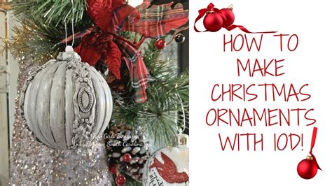 How To Decorate Christmas Ornaments With Iod Youtube