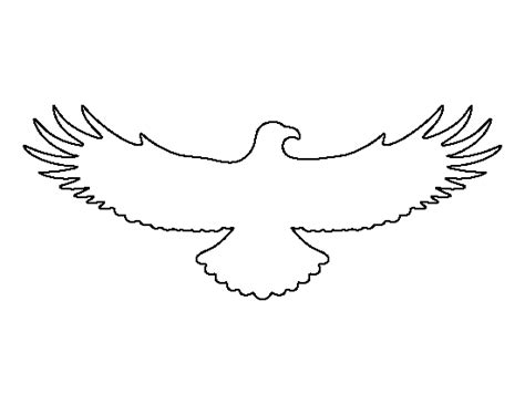 Printable Flying Eagle Template