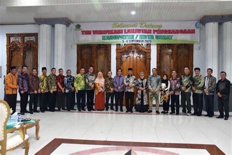 Sambut Kedatangan Tim Penilai Kabupaten Kota Sehat KKS 2023 Bupati