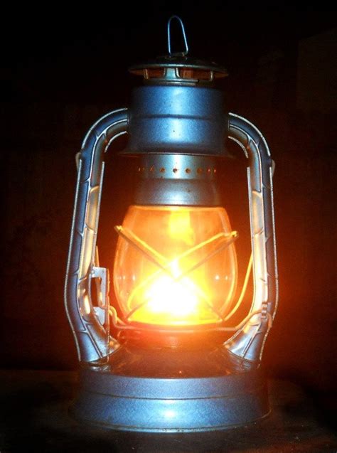 Vintage Kerosene Lantern Electric Blue Etsy