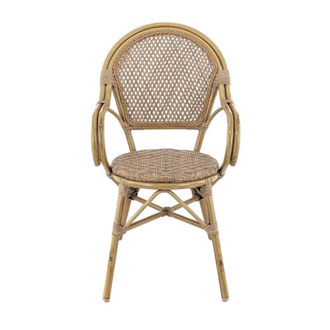 Chaise De Bistrot Empilable D Ext Rieur En Rotin Robine