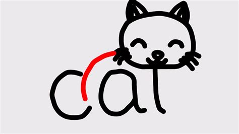 How To Turn Words Cat Into A Cartoon Cat Wordtoons Youtube