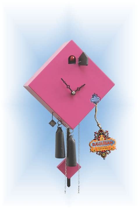 Modern 1 Day Rhombus 1 Pink 10 Cuckoo Clock By Rombach And Haas