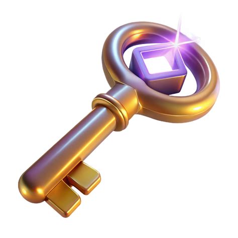 Glowing Golden Key Unveiling Secrets and Hidden Worlds 56097279 PNG
