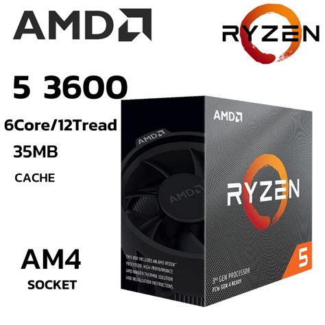 Cpu Ryzen 5 3600 6Core 12 Tread BestClock 3.6Ghz Turbo 4.2Ghz | Shopee ...