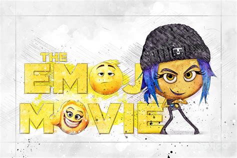 Mo3494 The Emoji Movie Horizontal Movie Poster Digital Art by Joanie ...