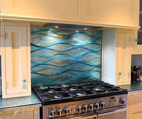 This Beautiful Glass Splashback In Matlock Derbyshire Was Made For A