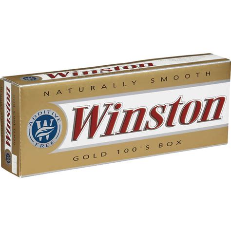 Winston Gold 100's box cigarettes 10 cartons Winston Gold 100's box ...