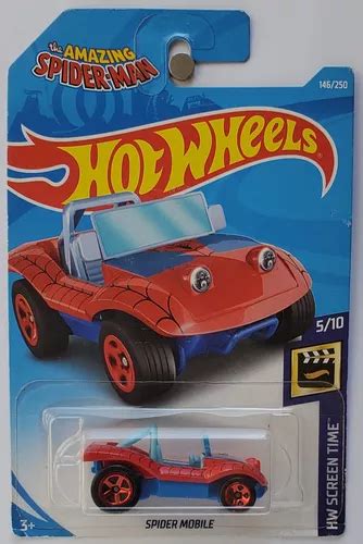 Hot Wheels Spider Mobile Spiderman Hw Screen Time Mercadolibre