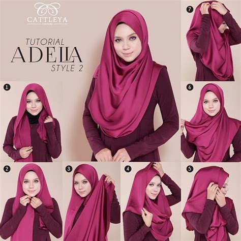 Tutorial Hijab Pashmina Silk Tutorial Hijab Bagus