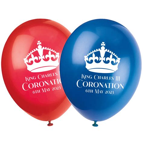 Coronation Of King Charles Iii Latex Balloons Party Packs