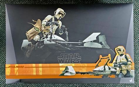 Hot Toys Star Wars The Mandalorian Scout Trooper And Speeder Bike Scale Figure Set The