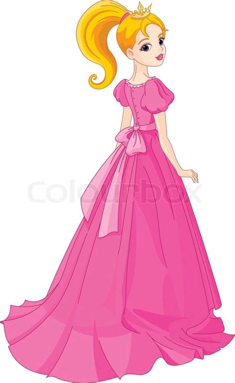 Illustration Of Beautiful Princess Stock Vector Colourbox