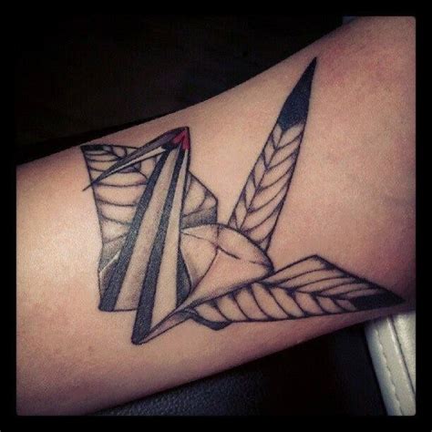 Chronic Ink Tattoo,, Toronto Tattoo - Custom origami crane tattoo by Miss Lee | Crane tattoo ...