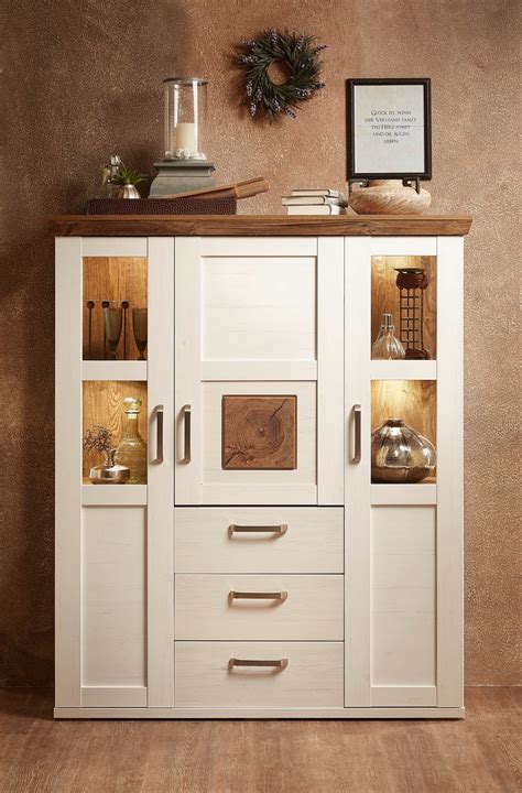 Highboard 3 Trg Und 3 Schubladen PROVENCE Von Wohn Concept Pinie Hell