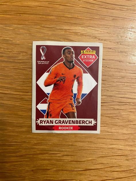 Ryan Gravenberch Burgundrot Panini Extra Sticker Wm Kaufen Auf