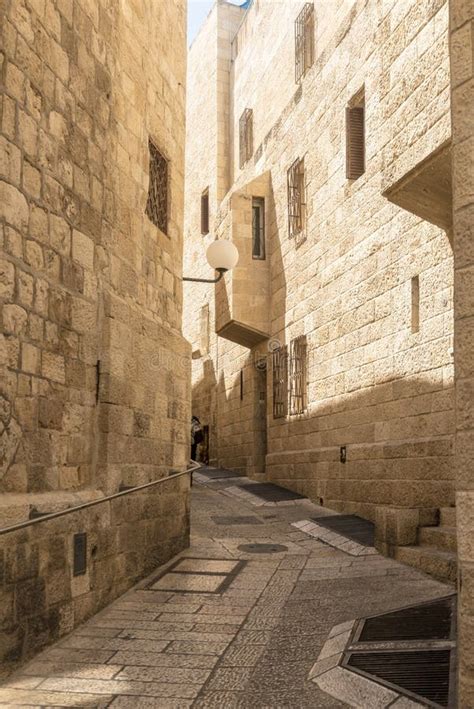 The Old Streets and Houses of the Ancient City of Jerusalem Stock Photo ...