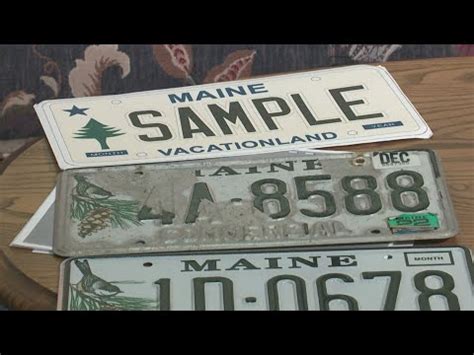 Maine S New License Plate Design To Be Unveiled On Monday Youtube