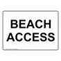 Wayfinding Information Sign Beach Access