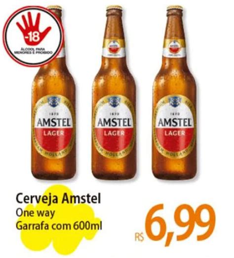 Cerveja Amstel One Way Garrafa Ml Oferta Na Atacad O