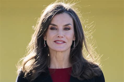 La reina Letizia planta cara al frío con un vestido entallado del color