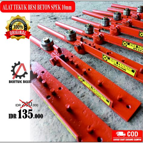 Jual ALAT TEKUK BESI BETON SPEK 10mm BAHAN DASAR PLAT TEKUK BEGEL