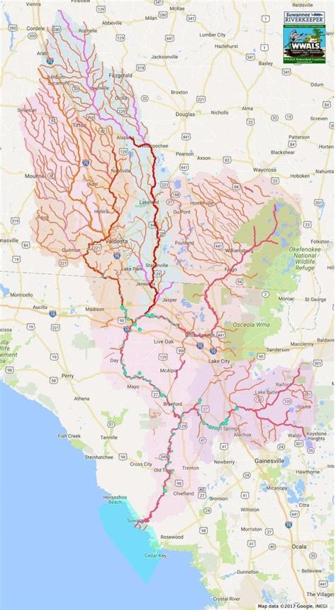 Suwannee River Basin Maps Wwals Watershed Coalition Wwals Is