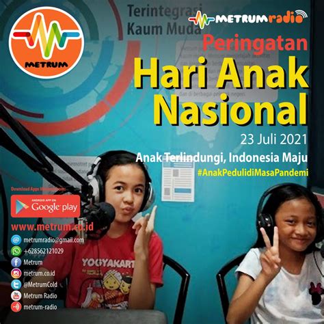 Selamat Hari Anak Nasional 2021 Metrum