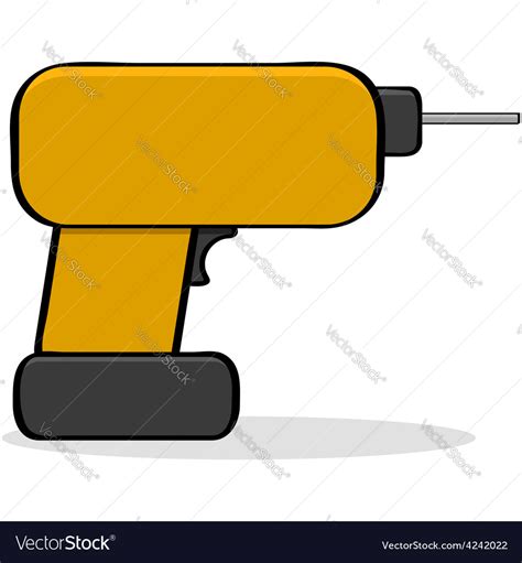 Cartoon Drill Royalty Free Vector Image Vectorstock