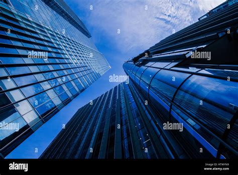 Business Area With Skyscrapers And Modern Buildings Stock Photo Alamy