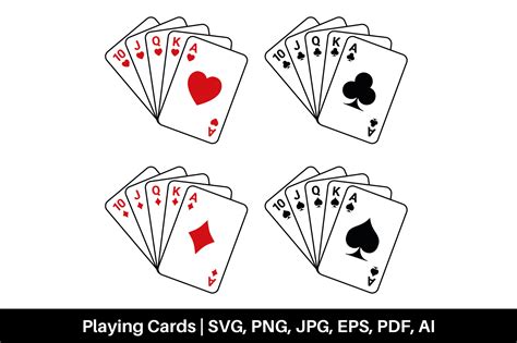 Playing Card Svg Png Eps Pdf  Graphic By Pixtordesigns