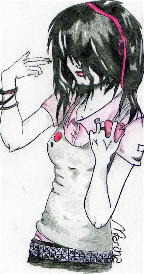 Emo Girl By Marina The Hedgehog On Deviantart