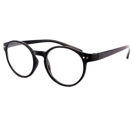 Achat Lunettes Loupes Rondes Noires Lako Look Classique