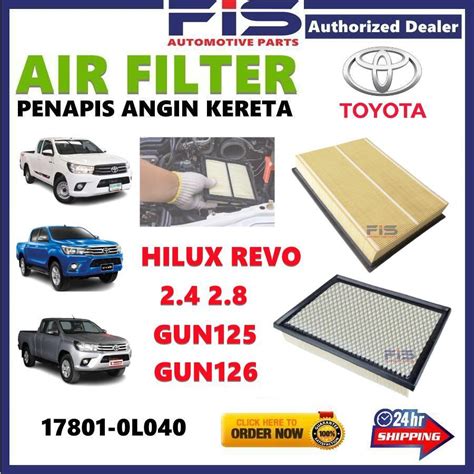 Fis Air Filter Toyota Hilux Revo Gun Gun Au N