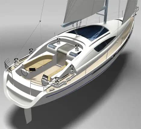 40 Foot Sailing Yacht Features Appealing Design With Great Performance - Tuvie