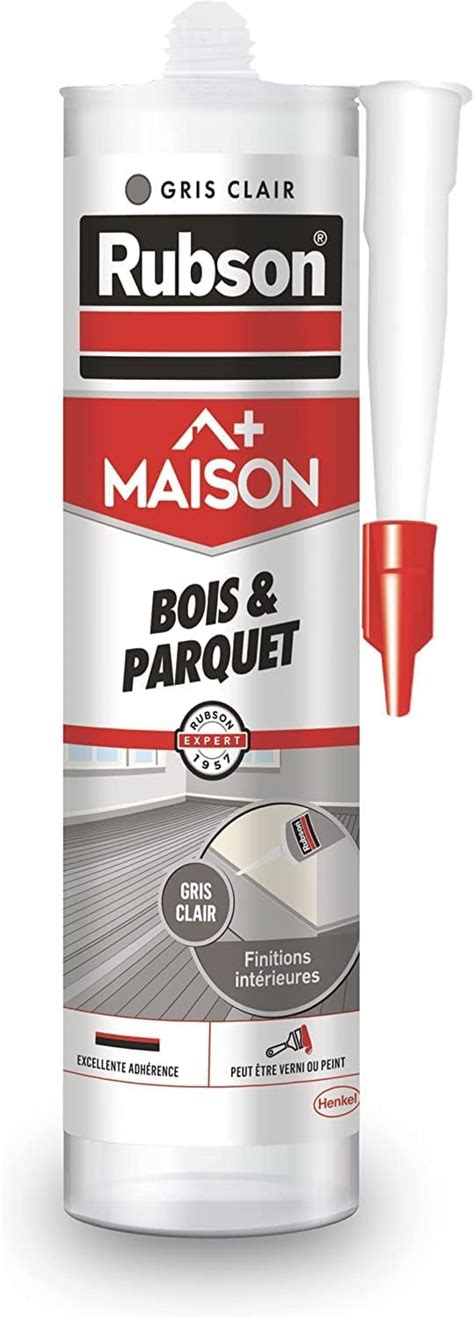 Rubson Maison Mastic Bois Parquet Gris Clair Mastic Acrylique Pour