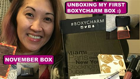 NOVEMBER BOXYCHARM UNBOXING MY VERY FIRST BOX FIRST IMPRESSION