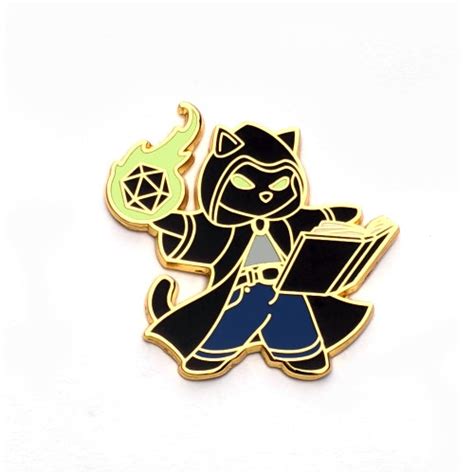 Bard Class Rpg Black Cat S1 Hard Enamel Pin Etsy