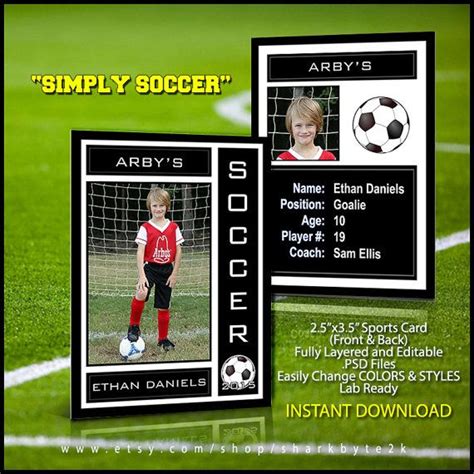 Soccer Trading Card Template | Free Design Template