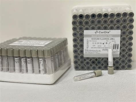 Non Vacuum Sodium Fluoride Blood Collection Tube For Laboratory 0 5