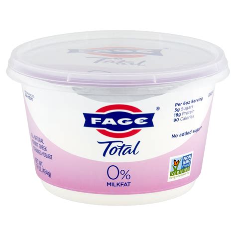 Fage Total Milkfat All Natural Nonfat Greek Strained Yogurt Oz