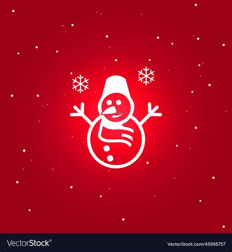 Snowman icon isolated symbol Royalty Free Vector Image