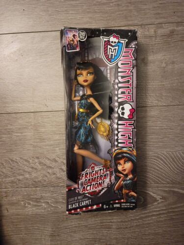 Monster High Doll Cleo De Nile Frights Camera Action Black Carpet