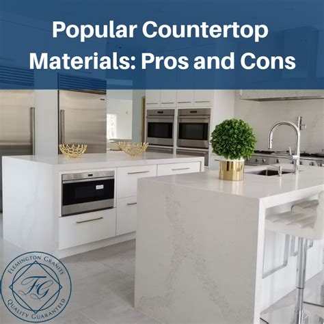 Kitchen Countertop Materials Pros And Cons Things In The Kitchen