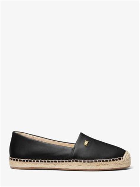 Michael Kors Kendrick Leather Slip On Espadrille